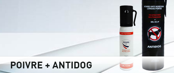Aérosol lacrymogène anti-agression gel poivre 25 mL Concept