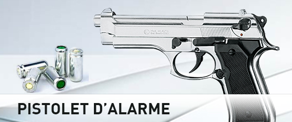 Pistolet à blanc Kimar Lady-K Chrome 9 mm PAK - Armurerie Loisir