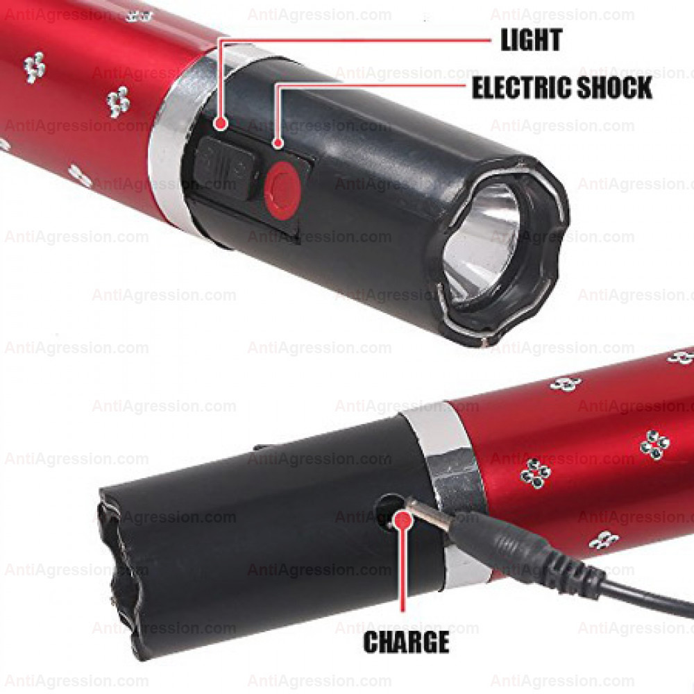 SHOCKER Electrique Lampe TASER DEFENSE Type Rouge à lèvre Discret